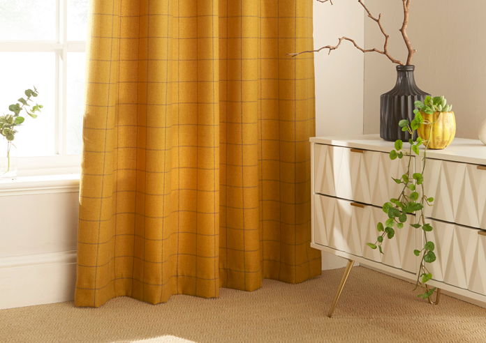 Ellis Eyelet, Ochre - Ready Made Curtains - Image 6